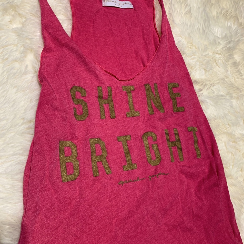 Pink Spiritual Gangster tank top: Shine Bright!